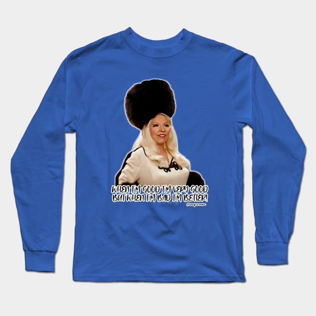 Mae West Long Sleeve T-Shirt by Camp.o.rama